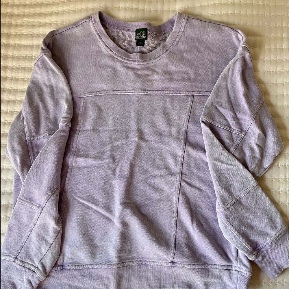 target lilac crewneck